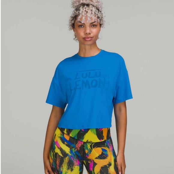 lululemon athletica Tops - #101 Lululemon Abrasion-Resistant Training T-Shirt *Ed Curtis Poolside Sz 6